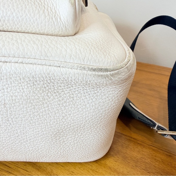 Coach Mini Pebbled Leather Backpack in Chalk 5666 Bag School - Picture 11 of 16